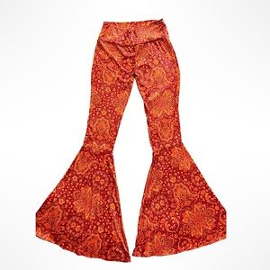70s hippie flared yoga pants